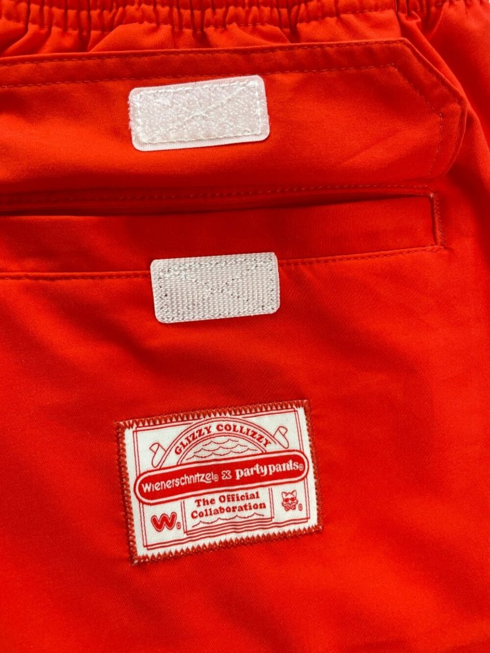 Party Pants x Wienerschnitzel 5" Red Swim Shorts Men's Sz XL NWT - Picture 11 of 11